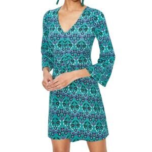 Boden Floral Scarlett Jersey V-neck Tunic Dress